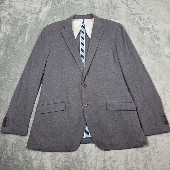 El Ganso Other - El Ganso Sport Coat Mens 48 Gray Microdot Unstructured Preppy Blazer Jacket